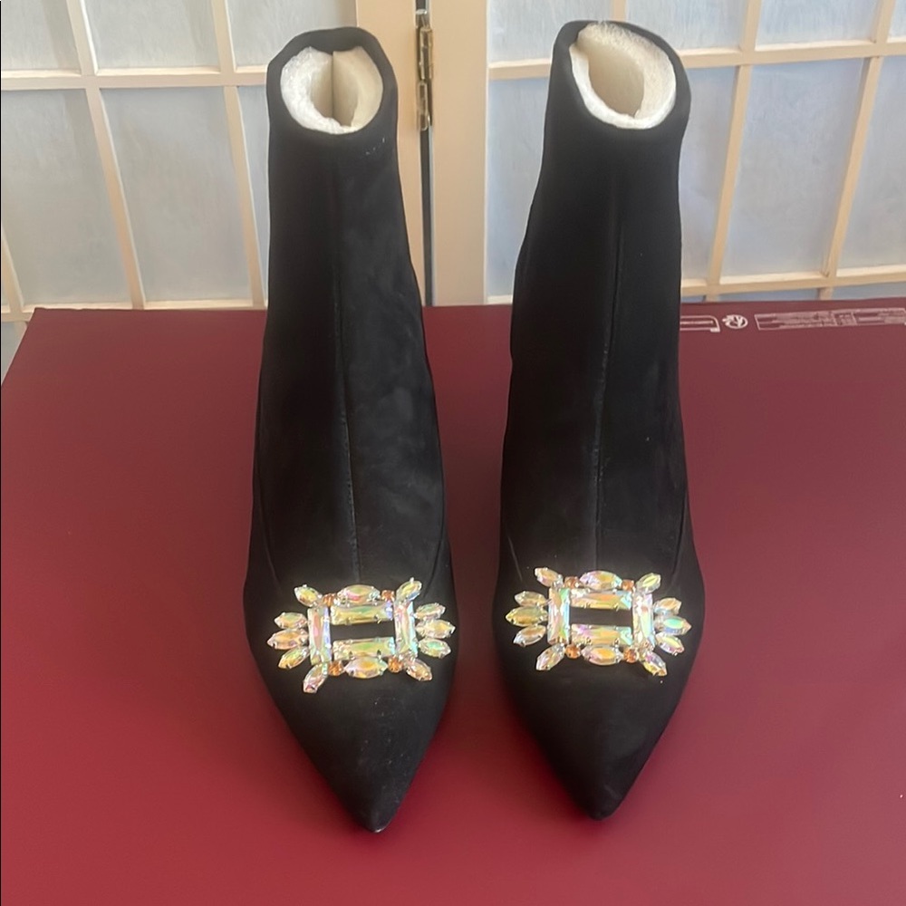 Kurt Geiger Black Heeled Booties